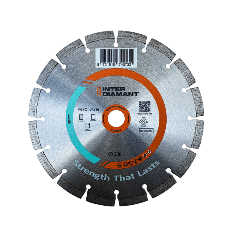 InterDiamant 3DP-XP Handzaagblad Ø230 Asgat 22.23 SOFT