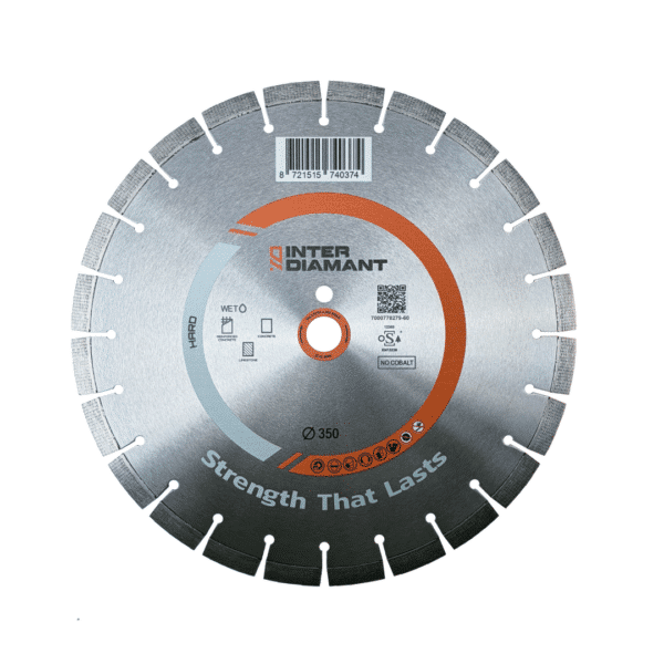 InterDiamant 3DP-BO Handzaagblad Accu-geoptimaliseerd Ø350 20 mm HARD