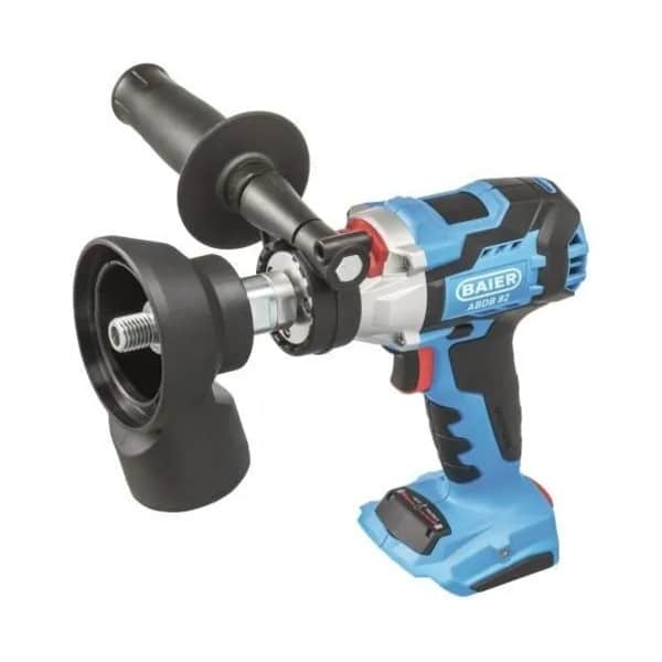 InterDiamant cordless dry core drilling machine 18 V with dust extraction adapter and centring pin