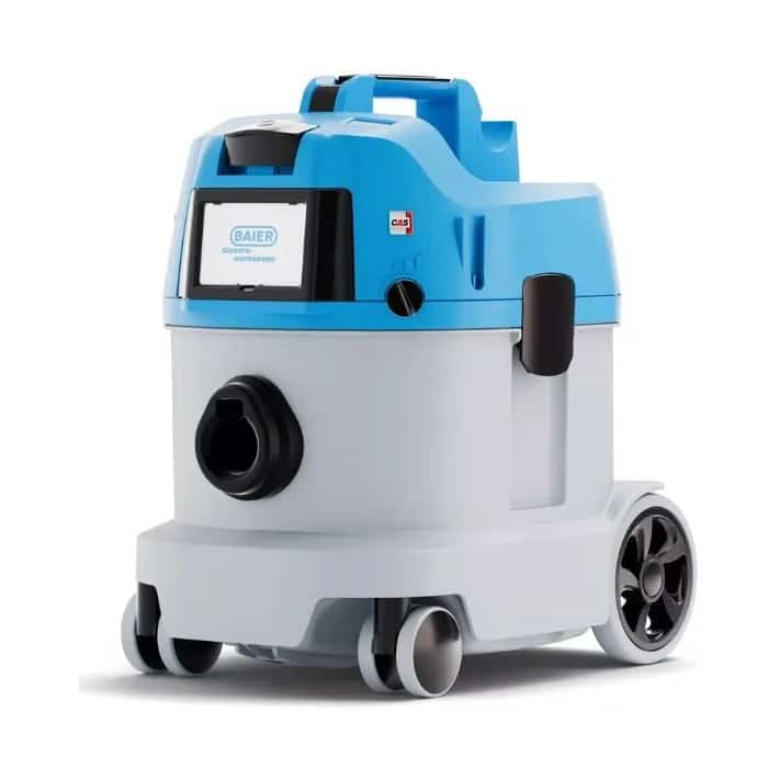 InterDiamant cordless L-class dust extractor on two 18 V battery packs