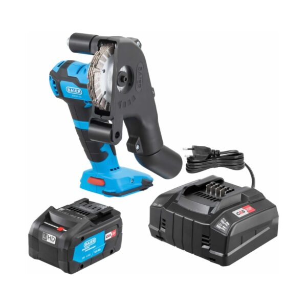 InterDiamant cordless wall chaser 18 V set with diamond blades, battery and fast charger